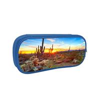 IUBBKI Astuccio per matite Borsa per penne Cactus Desert Sunset Borsa per matite di grande capacità Organizzatore per penne Astuccio per matite Scuola universitaria per ragazzi e ragazze