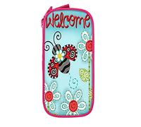 IUBBKI Astuccio per matite Borsa per penne Coccinella Fiore Borsa per matite di grande capacità Organizzatore per penne Astuccio per matite Scuola universitaria per ragazzi e ragazze