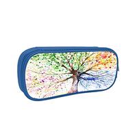 IUBBKI Astuccio per matite Borsa per penne Four Seasons Spring Tree Borsa per matite di grande capacità Organizer per penne Astuccio per matite Scuola universitaria per ragazzi e ragazze