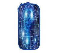 IUBBKI Astuccio per matite Borsa per penne Intelligenza artificiale Cervello Borsa per matite di grande capacità Organizzatore per penne Astuccio per matite Scuola universitaria per ragazzi e ragazze