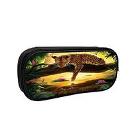 IUBBKI Astuccio per matite Borsa per penne Leopardo divertente Borsa per matite di grande capacità Organizzatore per penne Astuccio per matite Scuola universitaria per ragazzi e ragazze