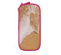 IUBBKI Astuccio per matite Borsa per penne Love Heart Beach Borsa per matite di grande capacità Organizzatore per penne Astuccio per matite Scuola universitaria per ragazzi e ragazze