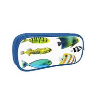 IUBBKI Astuccio per matite Borsa per penne Ocean Tropical Fish Borsa per matite di grande capacità Organizer per penne Astuccio per matite Scuola universitaria per ragazzi e ragazze