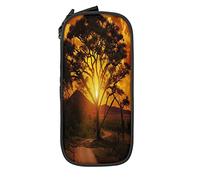 IUBBKI Astuccio per matite Borsa per penne Orange Sunset Borsa per matite di grande capacità Organizer per penne Astuccio per matite Scuola universitaria per ragazzi e ragazze