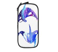 IUBBKI Astuccio per matite Borsa per penne Orca Killer Whale Borsa per matite di grande capacità Organizzatore per penne Astuccio per matite Scuola universitaria per ragazzi e ragazze