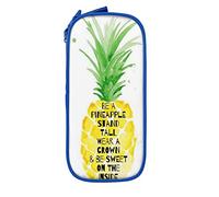 IUBBKI Astuccio per matite Borsa per penne Sii un ananas Borsa per matite di grande capacità Organizzatore per penne Astuccio per matite Scuola universitaria per ragazzi e ragazze