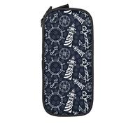 IUBBKI Astuccio per matite con icone di viaggio oceaniche Astuccio portapenne durevole di grande capacità con custodia fissa con cerniera