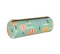 IUBBKI Astuccio per matite in pelle HotAirBalloonRomantikTurkey Holder Pouch Box Makeup Bag Organizer con cerniera per ufficio scolastico