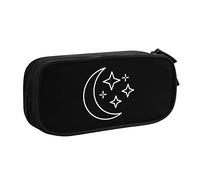 IUBBKI Astuccio per matite Magic Moon Star Astuccio per matite portatile per ufficio a doppio strato di grande capacità