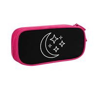 IUBBKI Astuccio per matite Magic Moon Star Astuccio per matite portatile per ufficio a doppio strato di grande capacità