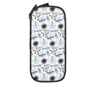 IUBBKI Astuccio per matite Octopus Jellyfish Urchin Astuccio portapenne durevole di grande capacità con custodia fissa con cerniera