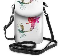 IUBBKI Borsa a tracolla floreale in stile retrò con piccola borsa per cellulare Lady Bird cinese per portafogli e borsette da donna Blu e bianco