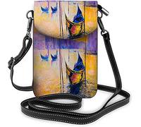 IUBBKI Borsa per cellulare a tracolla Cityscape Istanbul Bosphorus Galata Landmarke storico Paesaggio Turismo Borsa a portafoglio