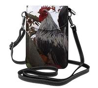 IUBBKI Borsa per cellulare Backyard Chickens - Piccola borsa a tracolla in pelle da donna con tracolla Borsa per il trasporto di carte Cosmetici