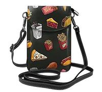 IUBBKI Borsa per cellulare con hamburger di coscia di pollo - Piccola borsa a tracolla in pelle da donna con tracolla Borsa per il trasporto di carte Cosmetici