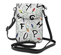 IUBBKI Borsa per cellulare con strisce di carattere - Portafoglio piccolo in pelle con tracolla Borsa per donna con tracolla Cosmetici per carte di trasporto