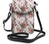 IUBBKI Borsa piccola per cellulare in pelle PU. Portafoglio da viaggio per borse a tracolla piatte e timide