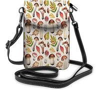 IUBBKI Borsa piccola per cellulare Six Stages Borsa a tracolla Solstizio d'inverno Lunar Eclipse per donna Portafogli e borsette Nero