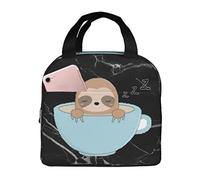 IUBBKI Borse per il pranzo bradipo Scatola termica per il pranzo con borsa termica riutilizzabile tascabile per picnic sulla spiaggia