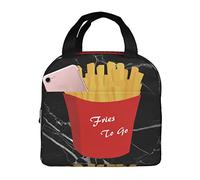 IUBBKI Borse per il pranzo con patatine fritte Scatola termica per il pranzo con borsa termica riutilizzabile tascabile per picnic sulla spiaggia