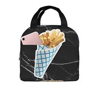IUBBKI Borse per il pranzo con patatine fritte Scatola termica per il pranzo con borsa termica riutilizzabile tascabile per picnic sulla spiaggia