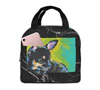 IUBBKI Borse per il pranzo per cani Chihuahua Scatola per il pranzo isolata Borsa da picnic Pranzo Borsa termica per donna Uomo Ragazzo Ragazza Lavoro d'ufficio Scuola