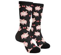 IUBBKI Calzini unisex con maiale animale dalmata calzini da corsa divertenti calzini per uomo donna, Come nella foto, 40-50