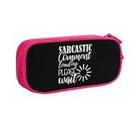 IUBBKI Commento sarcastico Caricamento Attendere prego Astuccio per matite Astuccio per matite portatile per ufficio a doppio strato di grande capacità