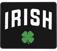 IUBBKI Distressed Irish St Paddy's Day Shamrock Tappetino per mouse Tappetino per tastiera quadrato antiscivolo impermeabile, per computer portatile da ufficio 8,3 x 10,3 pollici