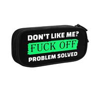 IUBBKI Don't Like Me,Off, Astuccio per matite con problemi risolti Astuccio per matite portatile a doppio strato per ufficio e scuola di grande capacità