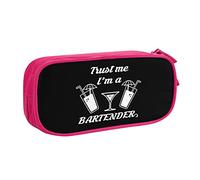 IUBBKI Fidati di me, sono un astuccio per matite da barista Astuccio per matite portatile per ufficio a doppio strato di grande capacità