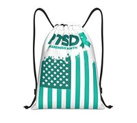 IUBBKI Giugno è il mese della consapevolezza del disturbo da stress post-traumatico. Zaino con coulisse, borsa da palestra, piccolo zaino da viaggio, borsa sportiva per donne e uomini.