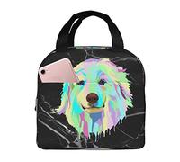 IUBBKI Great Pyrenees Dog Lunch Bags Scatola termica per il pranzo con borsa termica riutilizzabile tascabile per picnic sulla spiaggia