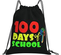 IUBBKI Happy 100th Day of School Insegnanti Studenti Zaino, Borsa da palestra Sackpack String Storage Pouch per Palestra Sport Yoga Viaggi Donna Uomo