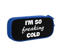 IUBBKI I'm So Freaking Cold Pencil Bag Astuccio per matite portatile per ufficio a doppio strato di grande capacità