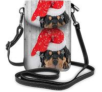 IUBBKI Inspiration Quote Work Hard Dream Big Small Cell Phone Purse Passion Word Never Give Up Borsa a tracolla per donna Portafogli e borsette Nero