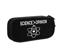 IUBBKI La scienza è più grande dell'opinione Astuccio per matite Astuccio per matite portatile per ufficio a doppio strato di grande capacità