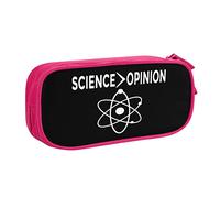 IUBBKI La scienza è più grande dell'opinione Astuccio per matite Astuccio per matite portatile per ufficio a doppio strato di grande capacità