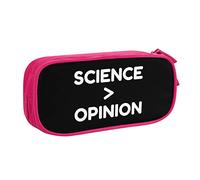 IUBBKI La scienza è più grande dell'opinione Astuccio per matite Astuccio per matite portatile per ufficio a doppio strato di grande capacità