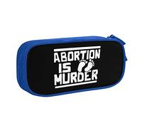 IUBBKI L'aborto è un omicidio Astuccio portamatite portatile a doppio strato per ufficio a grande capacità