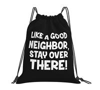 IUBBKI Like A Good Neighbor Stay Over There Draw String Backpack Zaino portatile unisex, per viaggi sportivi in palestra scolastica