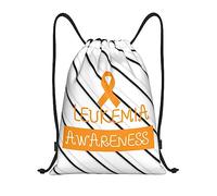 IUBBKI Mese di sensibilizzazione sulla leucemia a settembre We Wear Orange Drawstring Backpack Borsa da spiaggia impermeabile Borsa da palestra Zaino da viaggio piccolo Zaino sportivo per donna Uomo