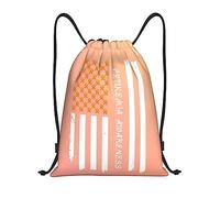 IUBBKI Mese di sensibilizzazione sulla leucemia a settembre We Wear Orange Drawstring Backpack Borsa da spiaggia impermeabile Borsa da palestra Zaino da viaggio piccolo Zaino sportivo per donna Uomo