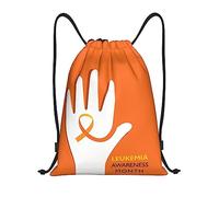 IUBBKI Mese di sensibilizzazione sulla leucemia a settembre We Wear Orange Drawstring Backpack Borsa da spiaggia impermeabile Borsa da palestra Zaino da viaggio piccolo Zaino sportivo per donna Uomo