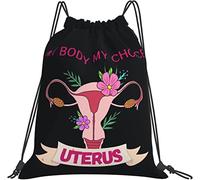 IUBBKI My Body My Choice Pro Choice Reproductive Rights Zaino, borsa da palestra Sackpack String Storage Pouch per palestra Sport Yoga Viaggi Donna Uomo