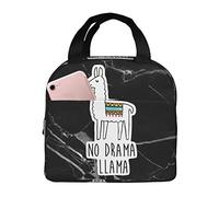 IUBBKI No Drama Llama Lunch Bags Scatola termica per il pranzo con borsa termica riutilizzabile tascabile per picnic sulla spiaggia
