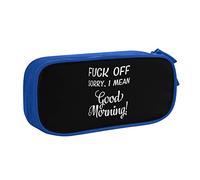 IUBBKI Non intendo essere scortese, ma stai zitto e spento Astuccio per matite portatile a doppio strato per ufficio a grande capacità