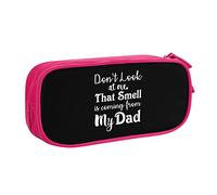 IUBBKI Odore proveniente da mio padre Astuccio per matite portatile a doppio strato per ufficio a grande capacità