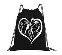 IUBBKI Parrucchiere Parrucchiere Salone Draw String Zaino Zaino portatile unisex, per viaggi sportivi in palestra scolastica