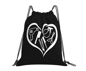 IUBBKI Parrucchiere Parrucchiere Salone Draw String Zaino Zaino portatile unisex, per viaggi sportivi in palestra scolastica